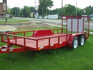 6 x 16 Utility
                Landscape Trailer with Ramp Gate