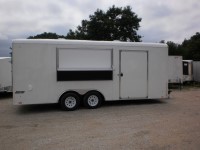 2016 8.5x20 journey round top white enclosed
                    conssession trailer a023637