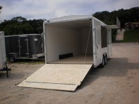 2016 8.5x20 journey round top white enclosed
                    conssession trailer a023637