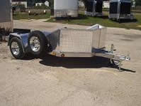 Two Place Open
                  Motorcycle Trailer