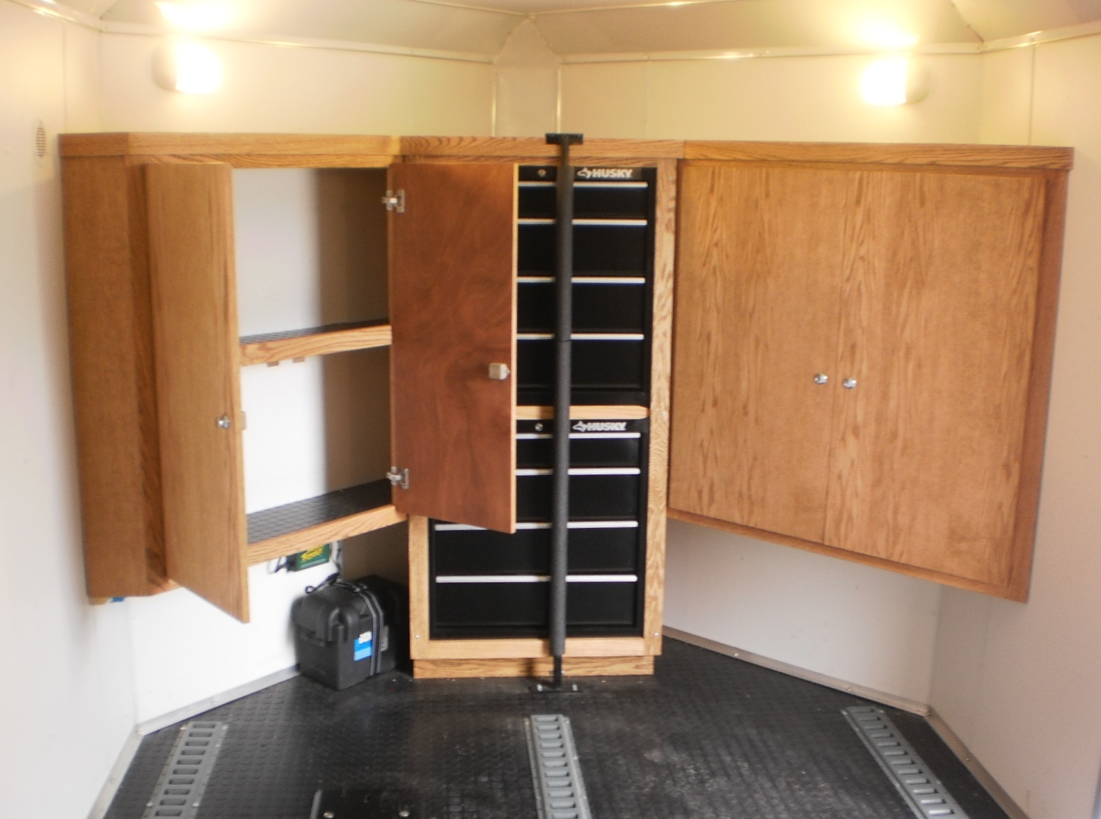 Carriages Enclosed Trailer Cabinet Options